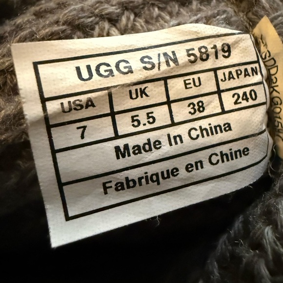 UGG Charcoal Knit Footwear - Picture 6 of 6